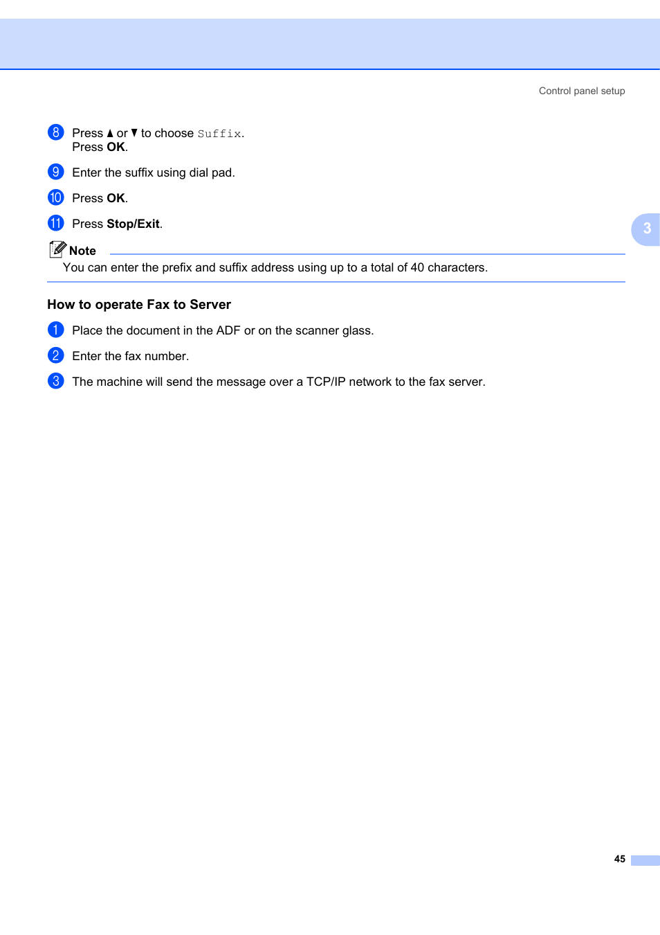 How to operate fax to server | Brother MFC 7840W User Manual | Page 52 / 67