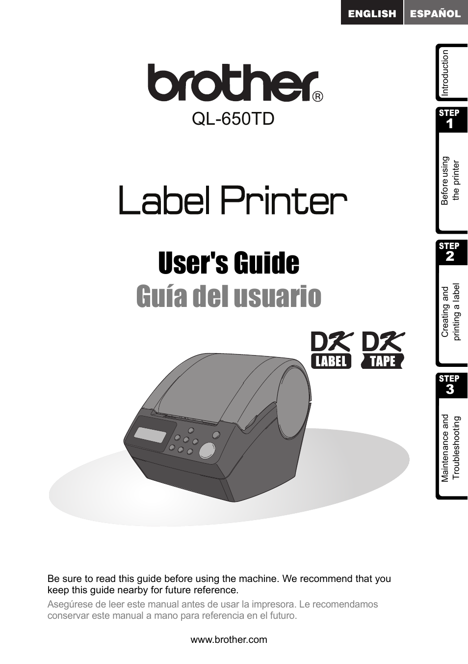 Brother QL-650TD User Manual | 121 pages