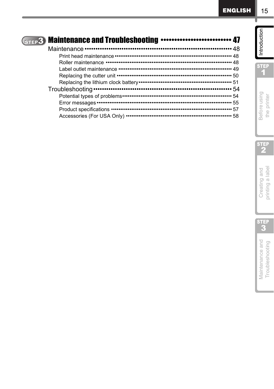 Brother QL-650TD User Manual | Page 15 / 121