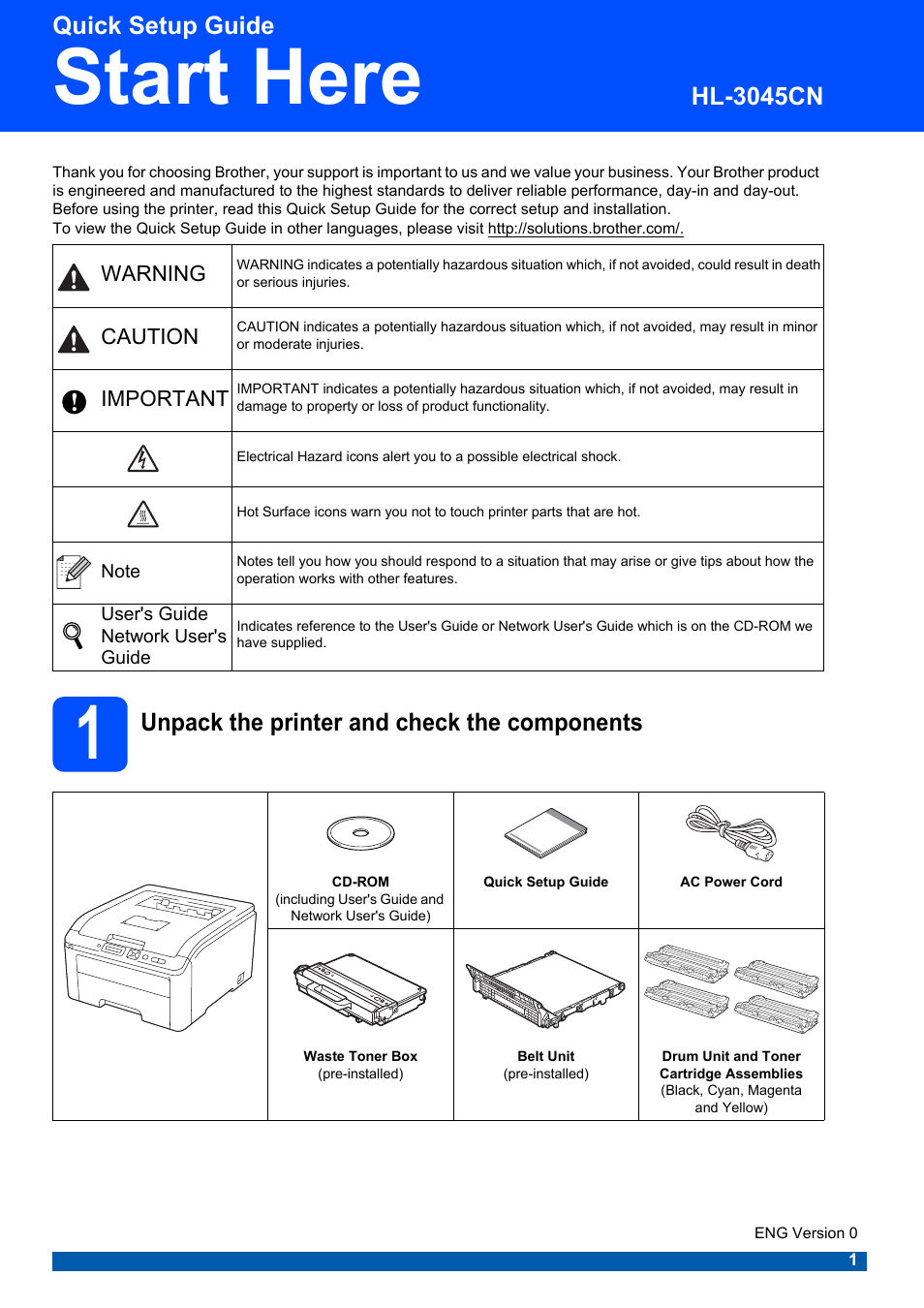 Brother HL-3045CN User Manual | 28 pages