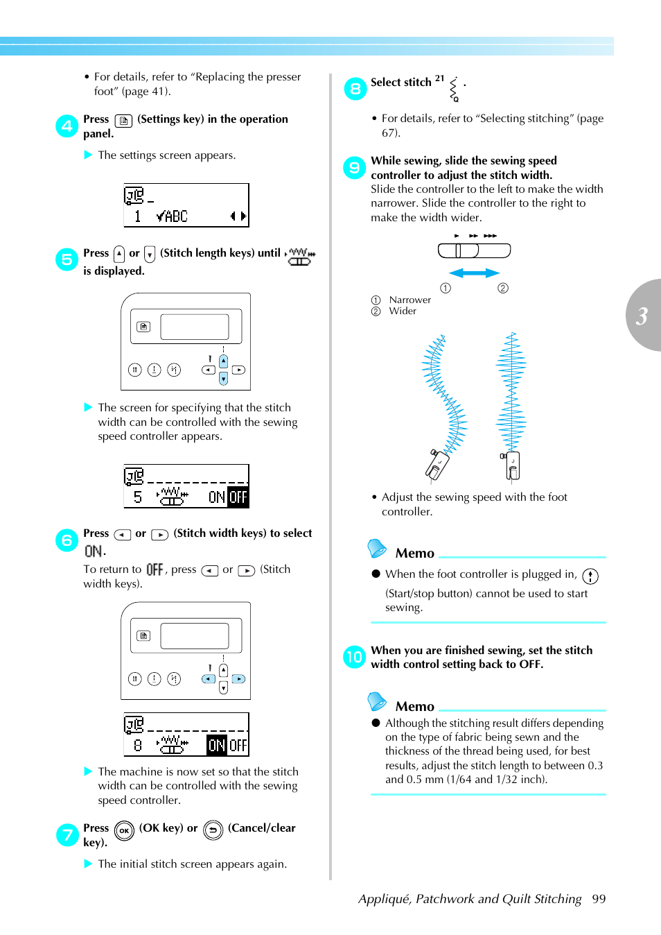 Brother Innov-is 85e User Manual | Page 101 / 152