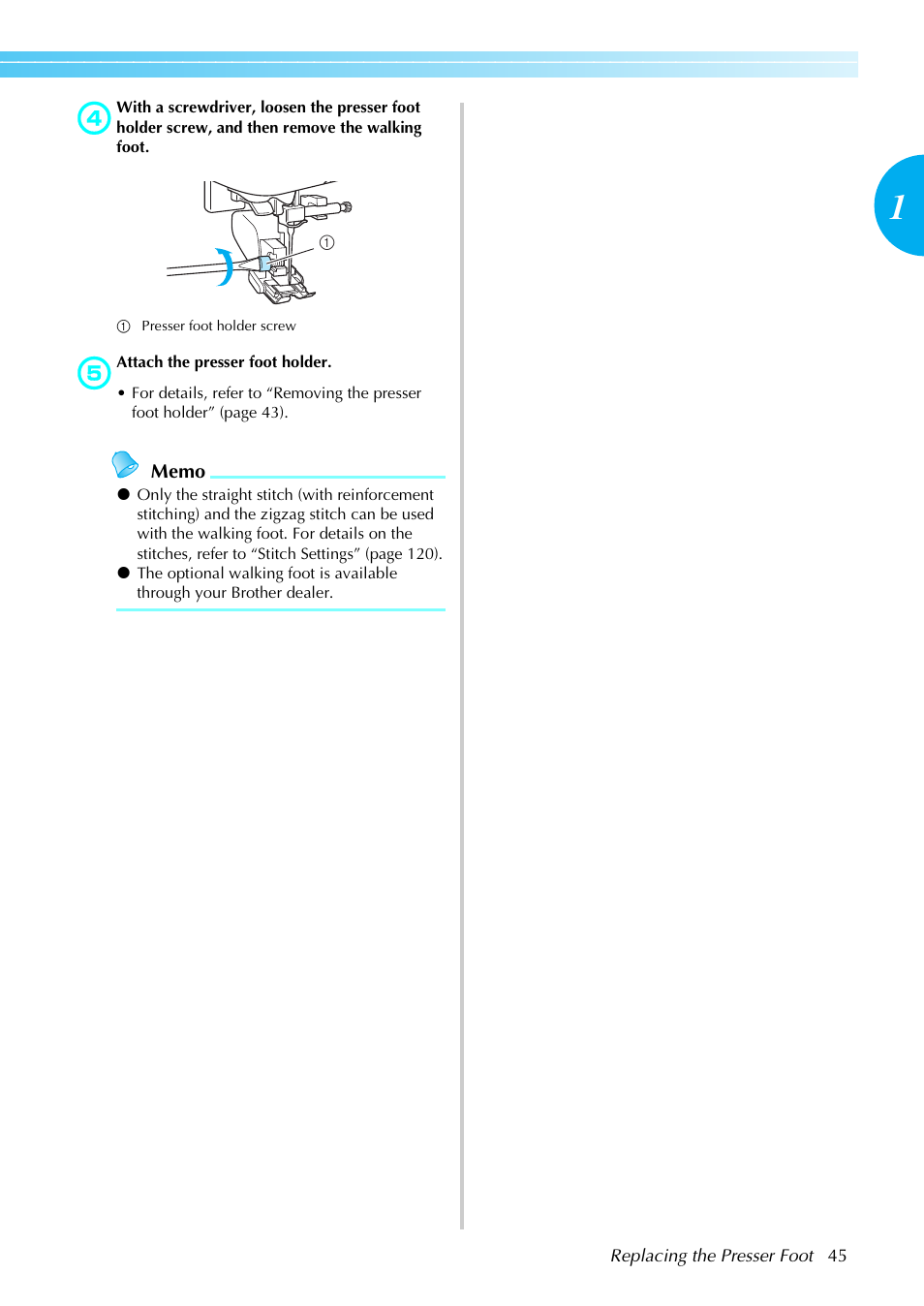 Brother Innov-is 85e User Manual | Page 47 / 152
