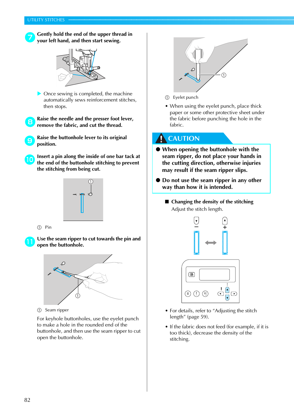 Caution | Brother Innov-is 85e User Manual | Page 84 / 152