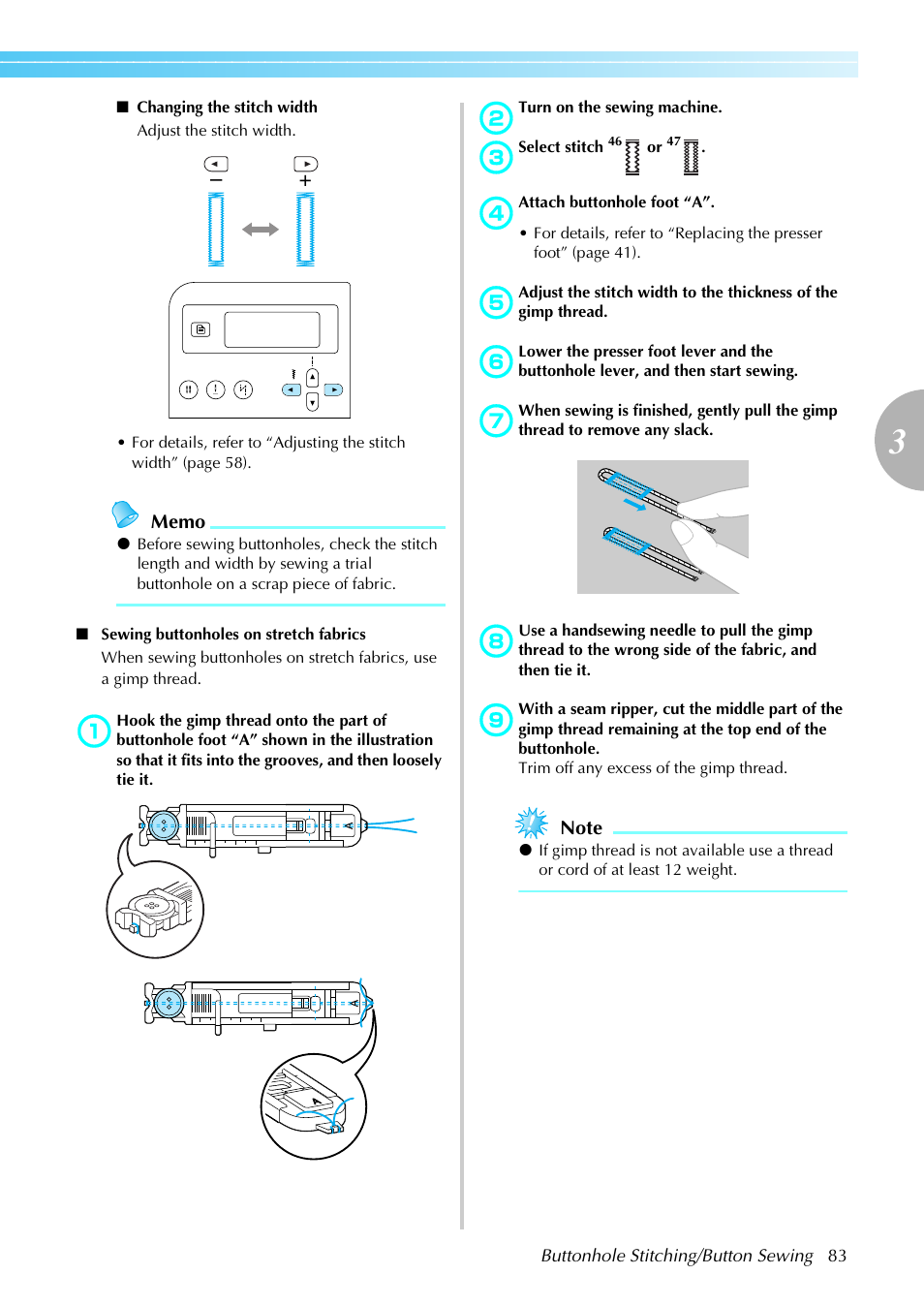 Brother Innov-is 85e User Manual | Page 85 / 152