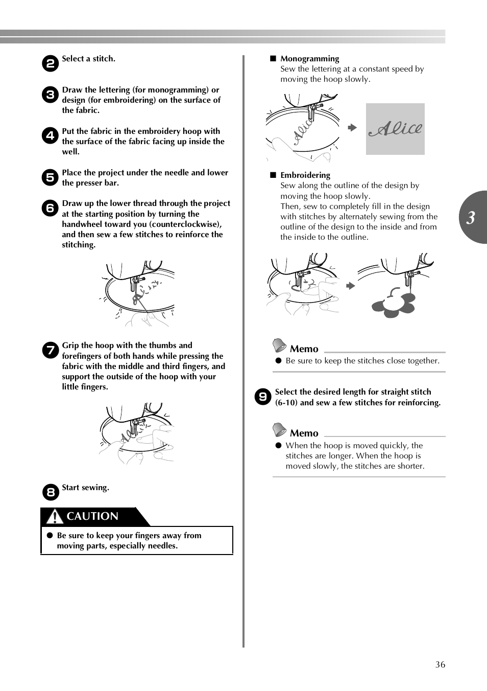 Caution | Brother LX-3125 User Manual | Page 37 / 96