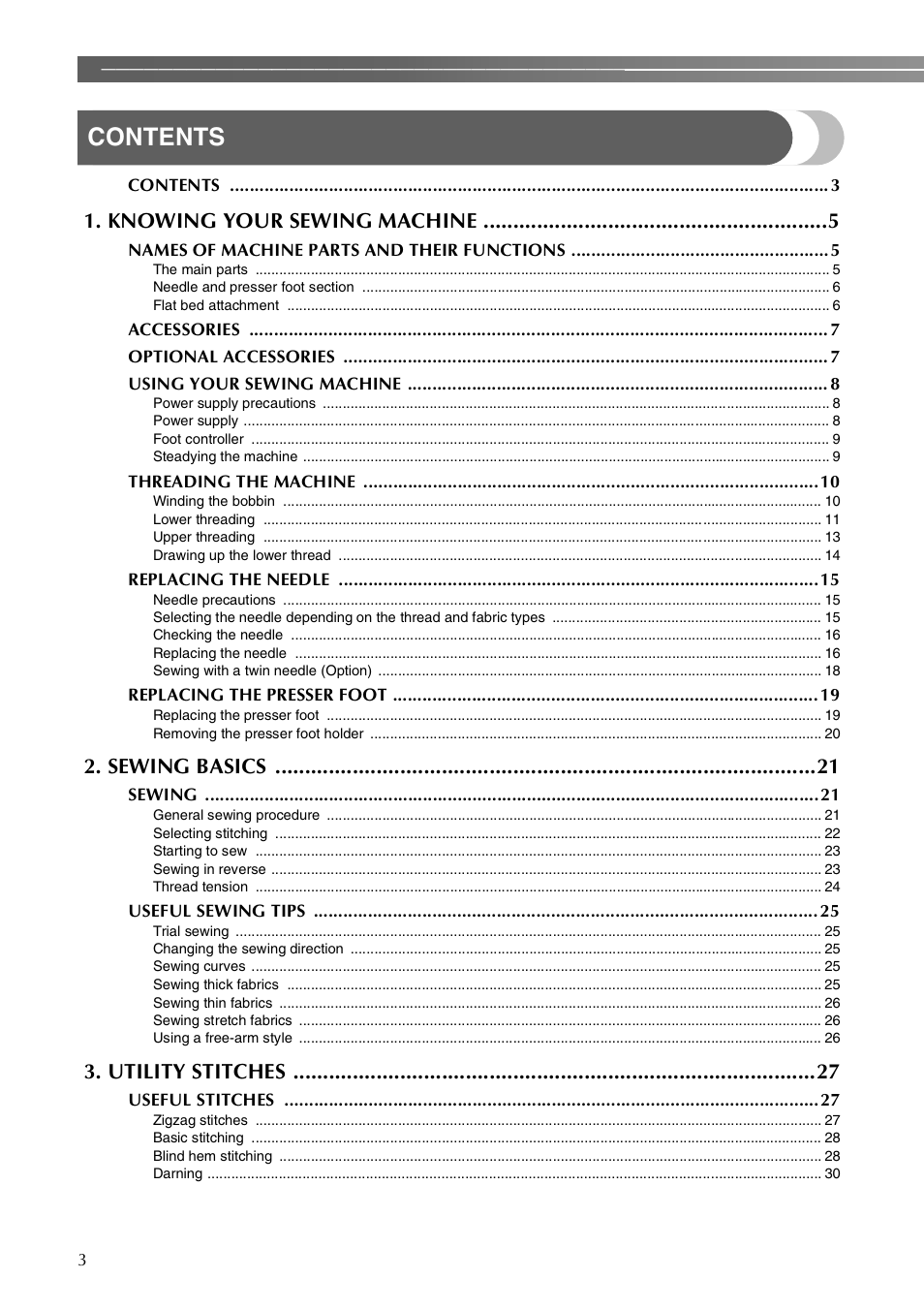 Brother LX-3125 User Manual | Page 4 / 96