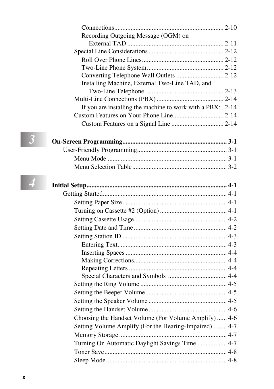Brother MFC-8500 User Manual | Page 12 / 234