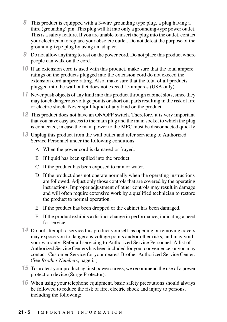 Brother MFC-8500 User Manual | Page 192 / 234