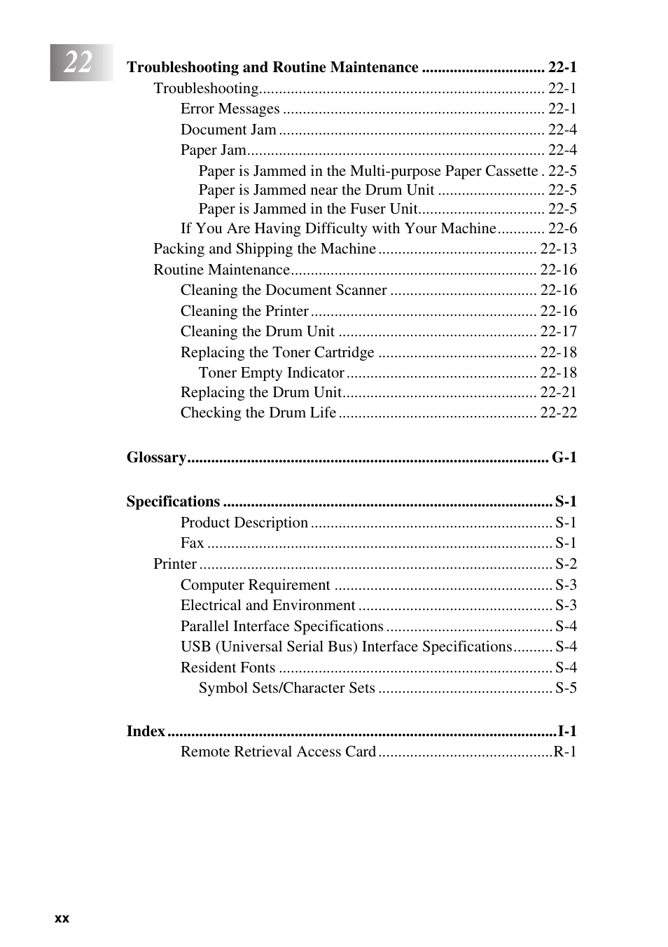 Brother MFC-8500 User Manual | Page 22 / 234