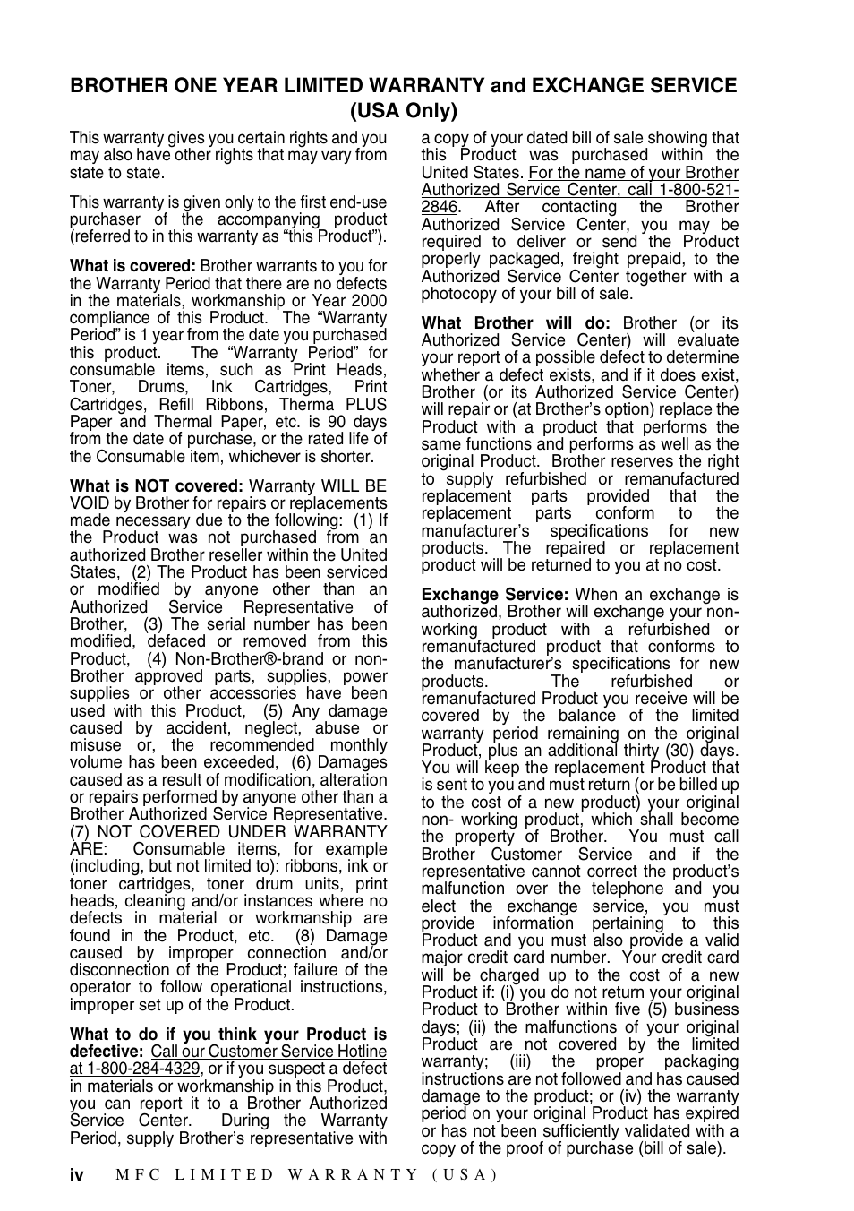 Brother MFC-8500 User Manual | Page 6 / 234