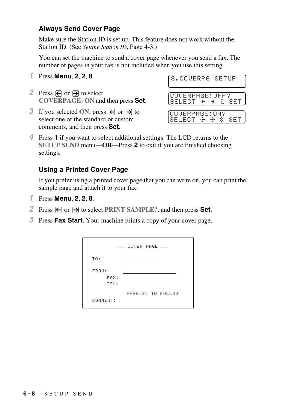 Brother MFC-8500 User Manual | Page 72 / 234