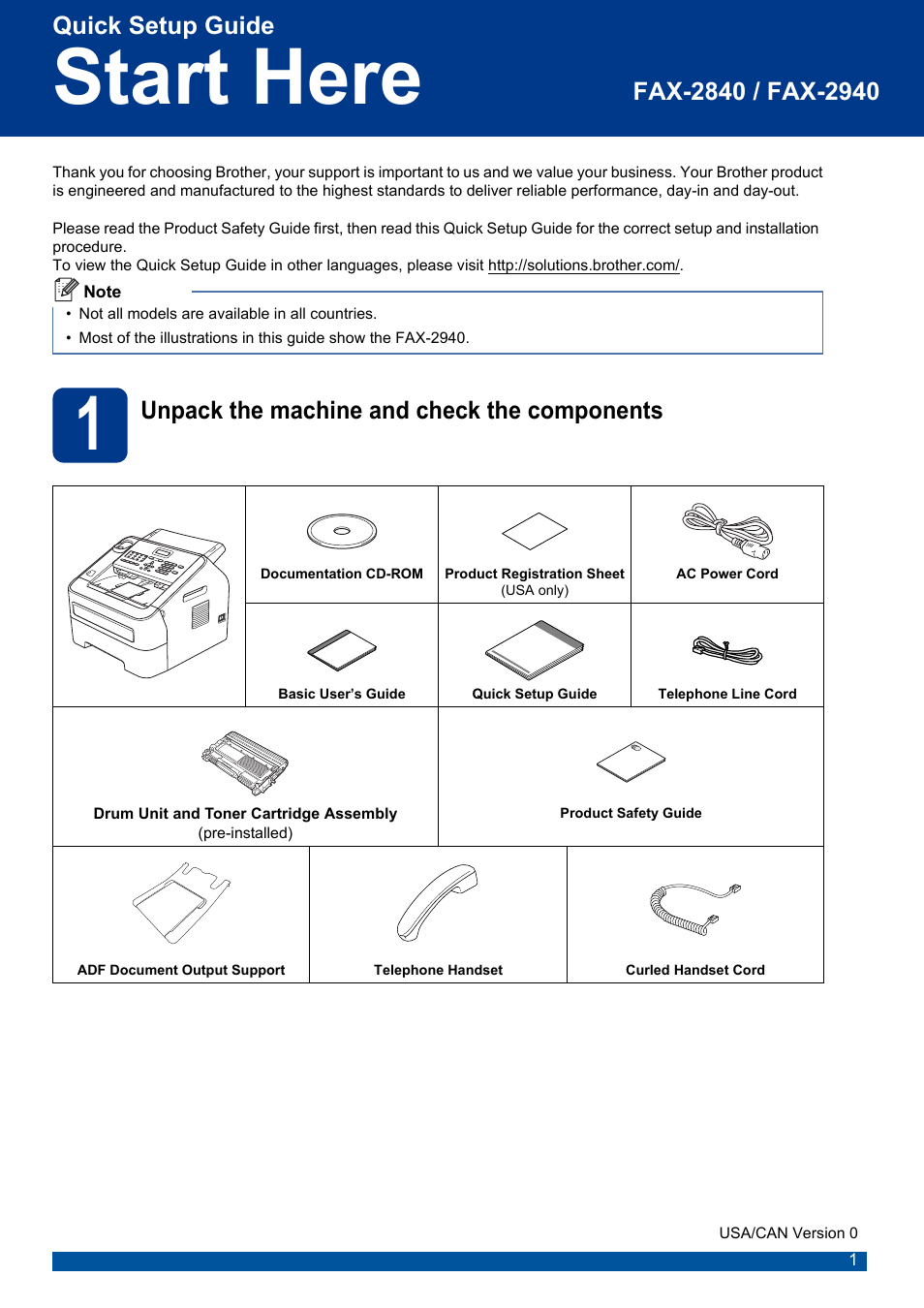 Brother FAX-2840 User Manual | 15 pages