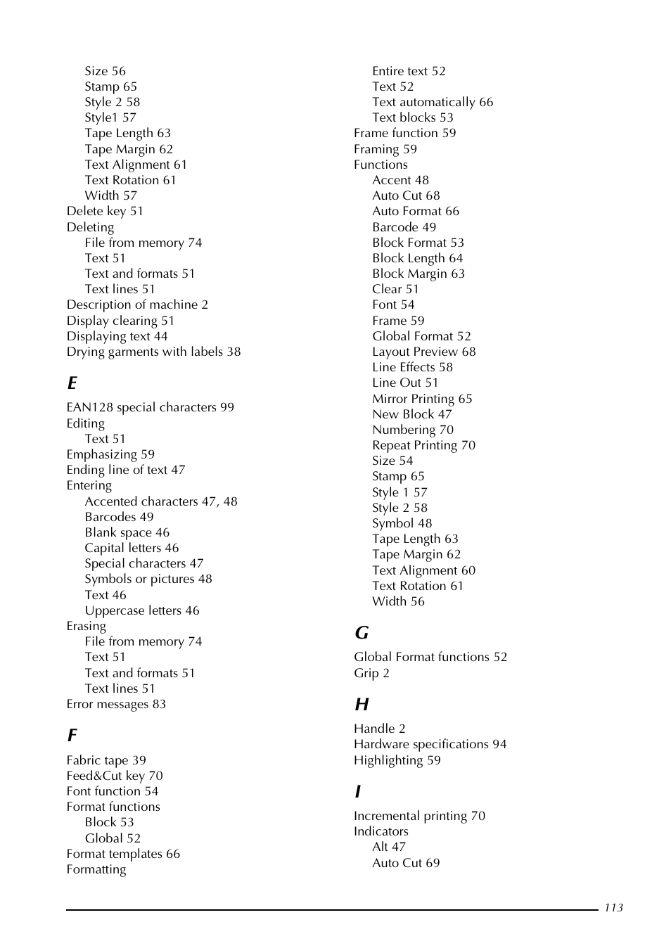 Brother PT-3600 User Manual | Page 125 / 212