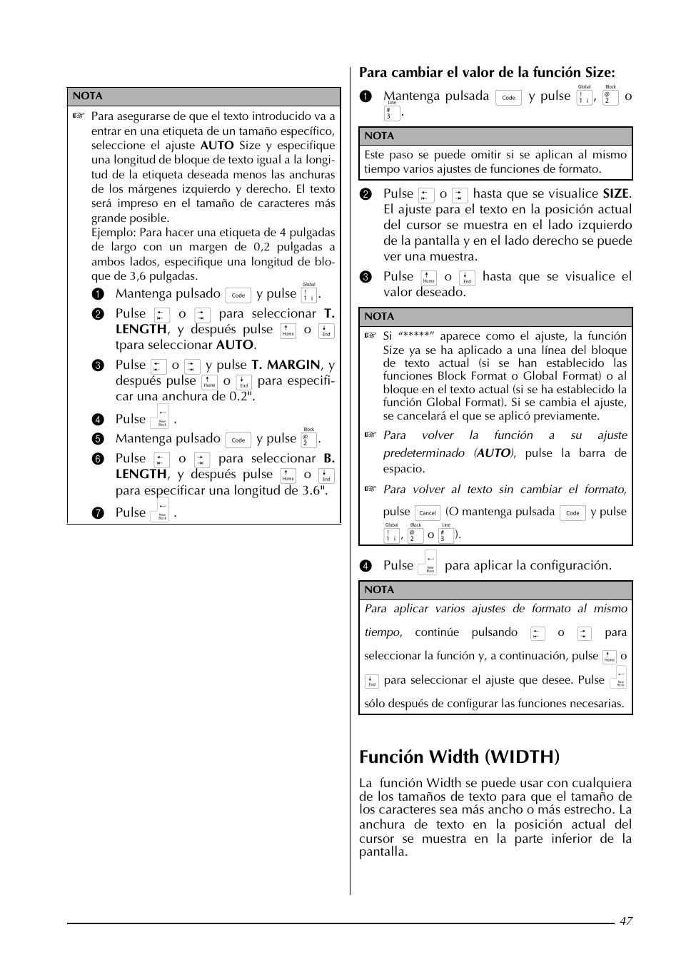 Función width (width) | Brother PT-3600 User Manual | Page 185 / 212