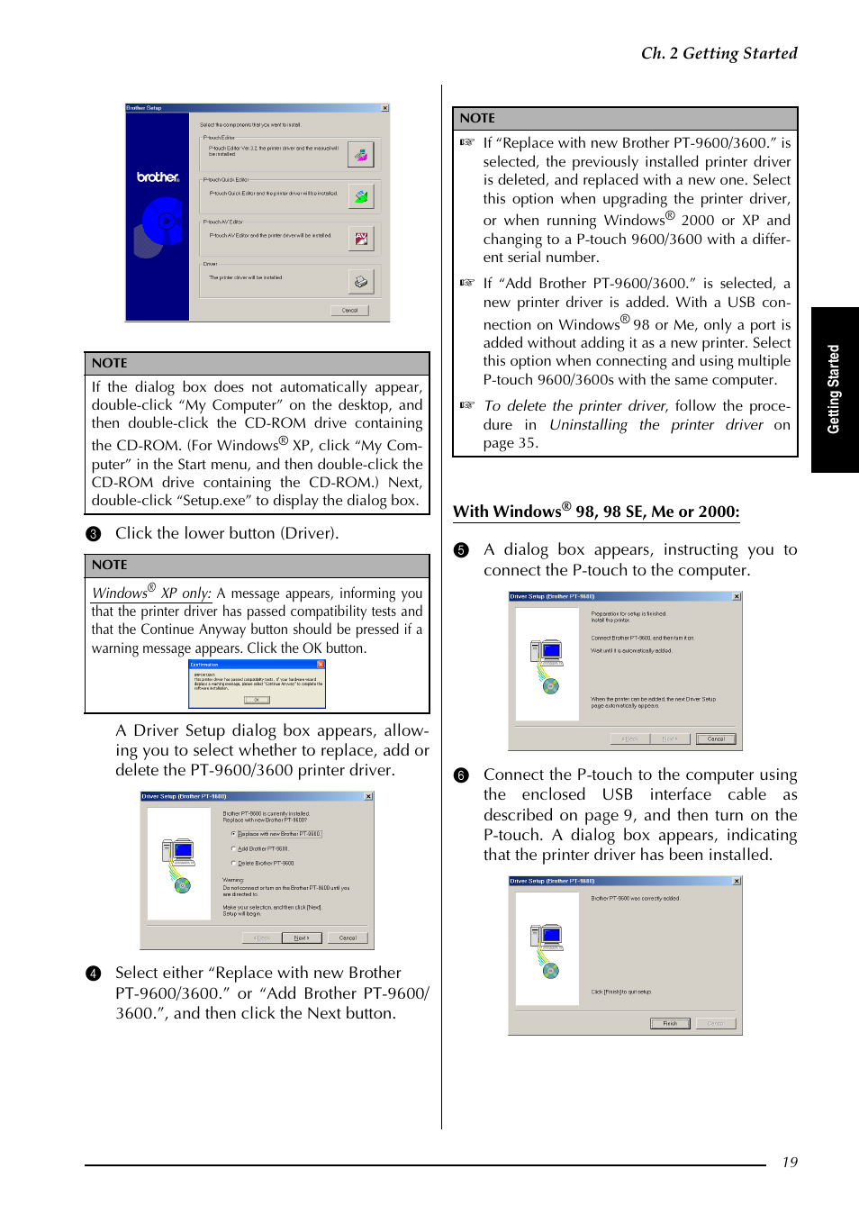 Brother PT-3600 User Manual | Page 31 / 212