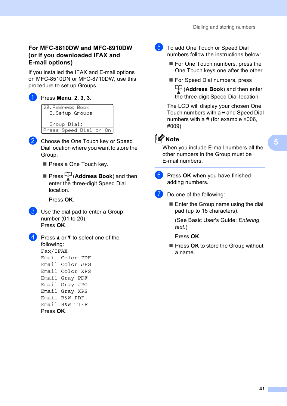 Brother MFC-8710DW User Manual | Page 49 / 93