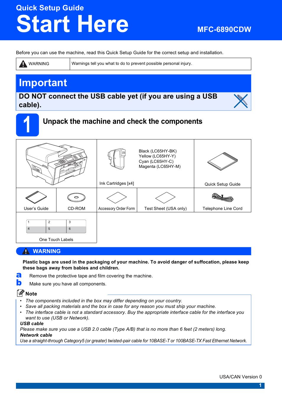 Brother MFC 6890CDW User Manual | 48 pages