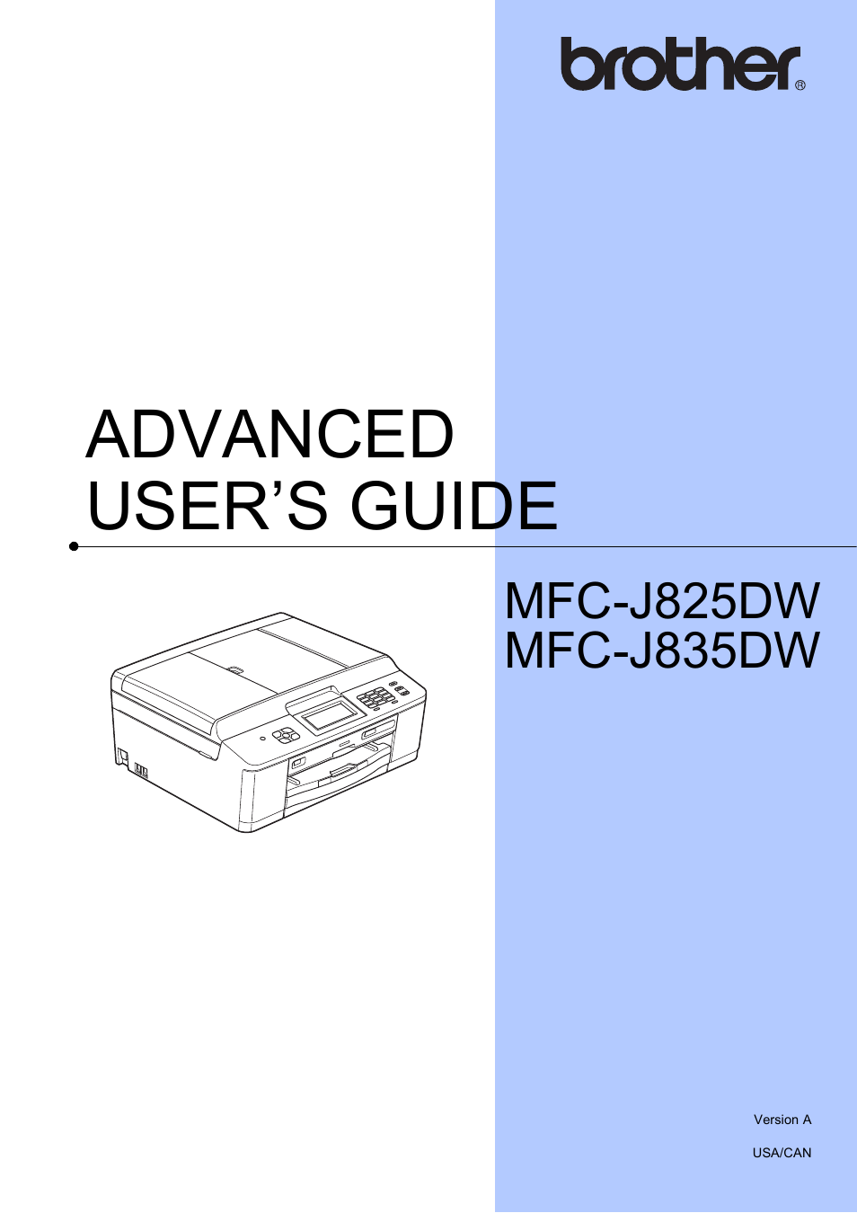 Brother MFC-J835DW User Manual | 82 pages