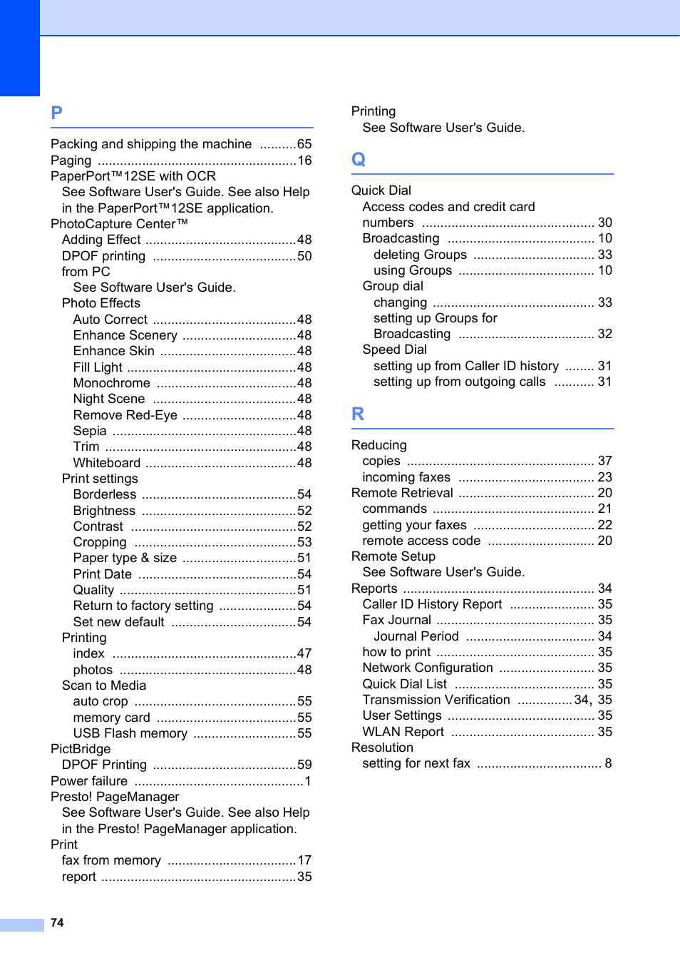 Brother MFC-J835DW User Manual | Page 80 / 82