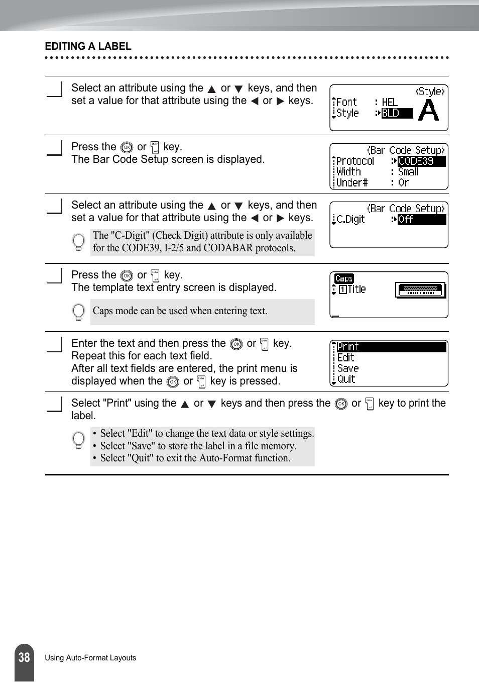 Brother PT-2100 User Manual | Page 44 / 161