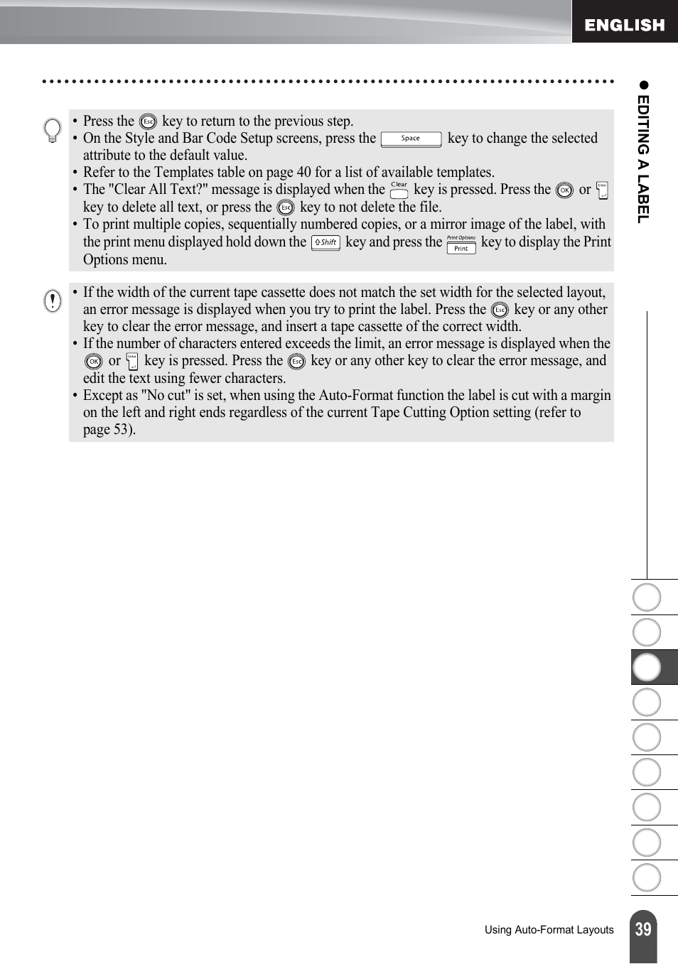 Brother PT-2100 User Manual | Page 45 / 161