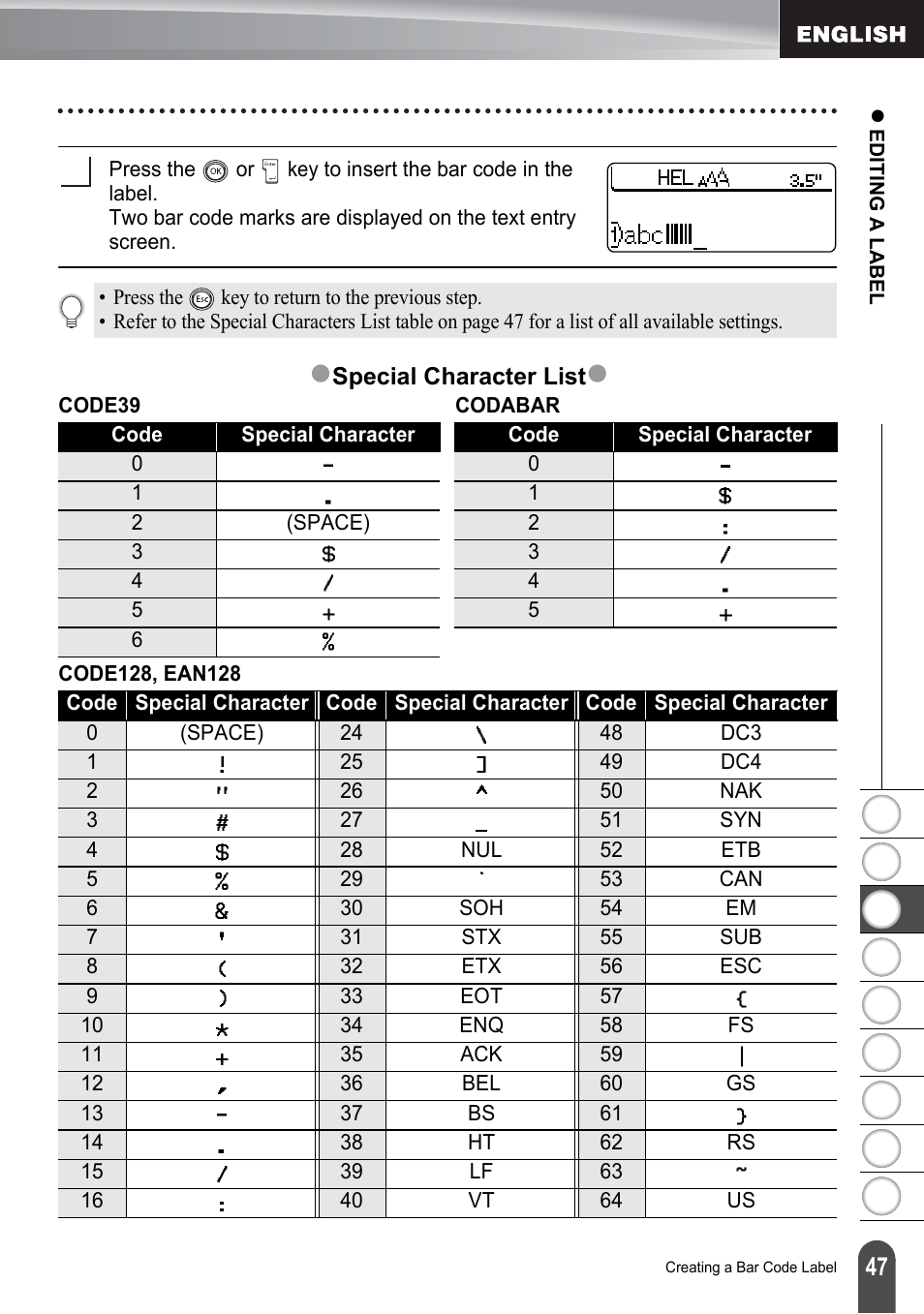 Brother PT-2100 User Manual | Page 53 / 161