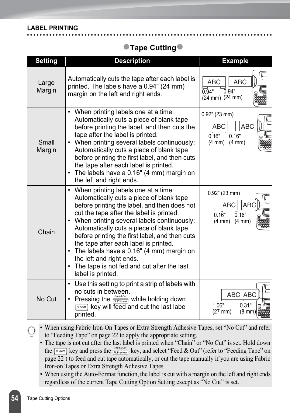 Brother PT-2100 User Manual | Page 60 / 161