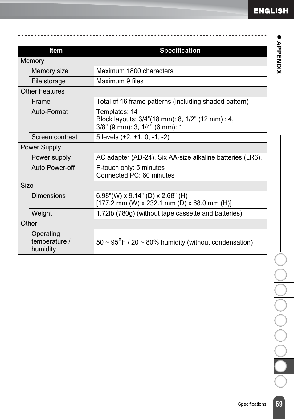 Brother PT-2100 User Manual | Page 75 / 161