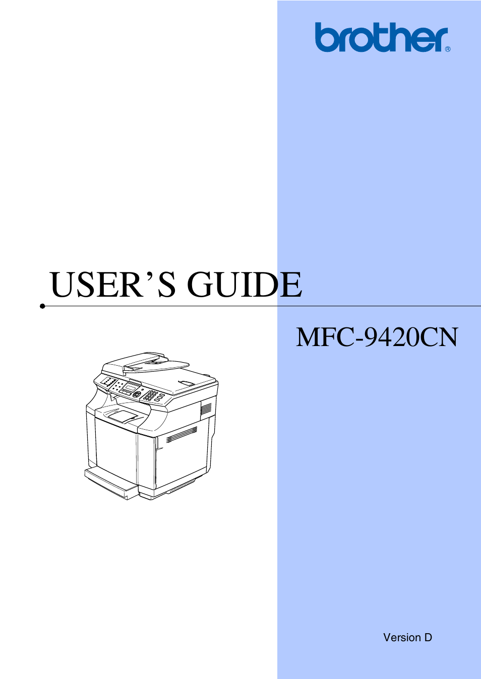 Brother MFC-9420CN User Manual | 195 pages