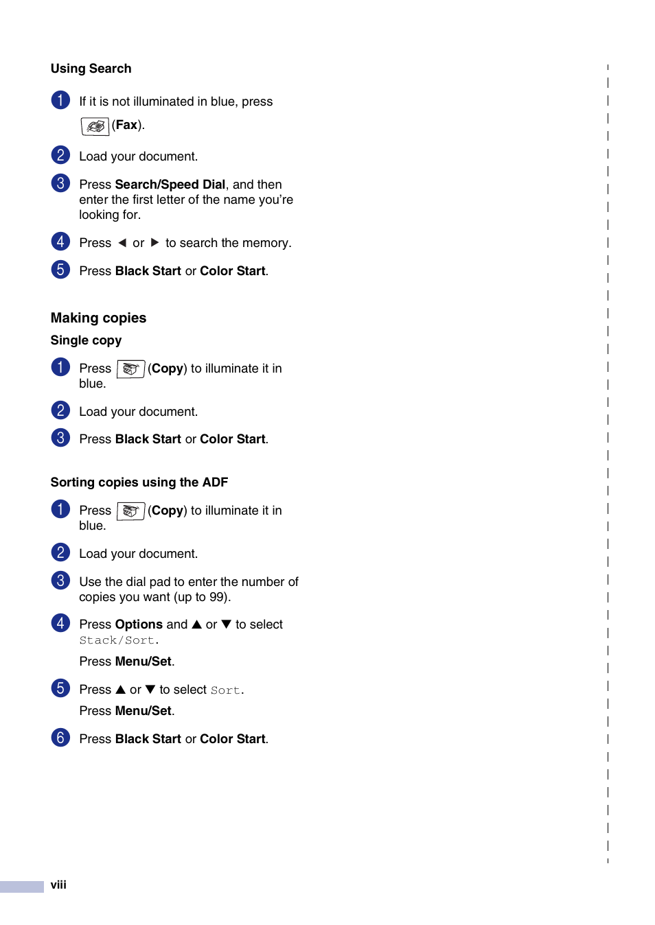 Making copies | Brother MFC-9420CN User Manual | Page 10 / 195
