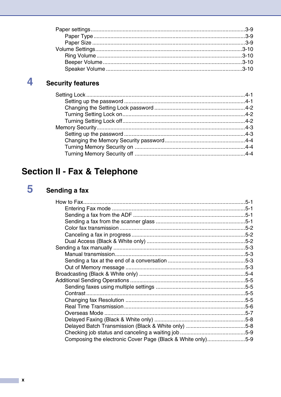 Brother MFC-9420CN User Manual | Page 12 / 195