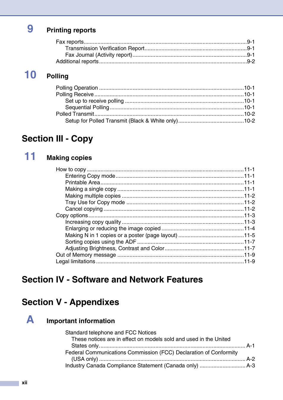 Brother MFC-9420CN User Manual | Page 14 / 195