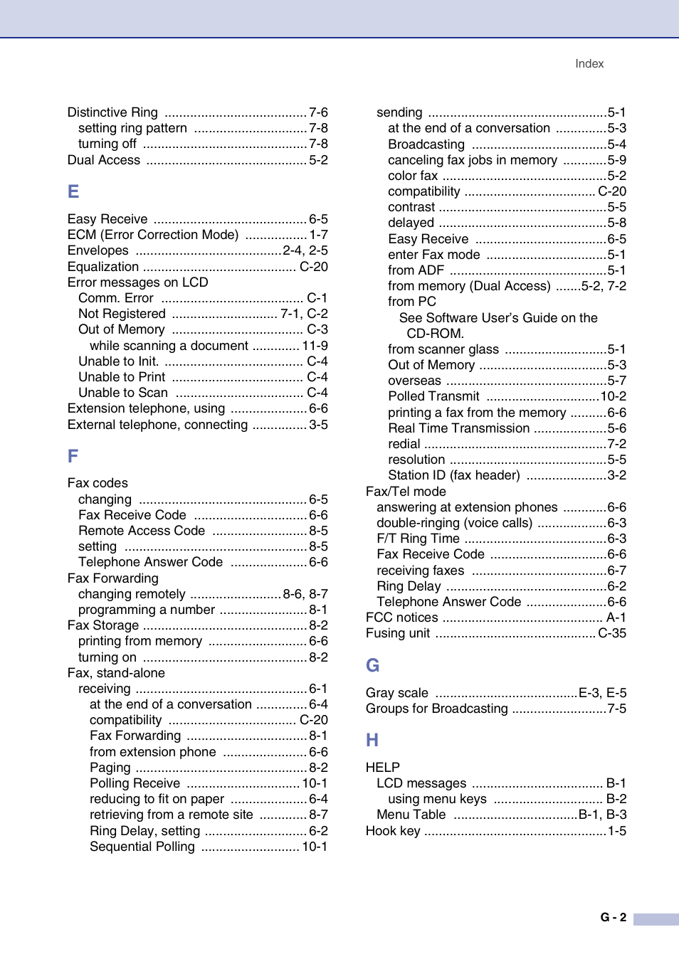 Brother MFC-9420CN User Manual | Page 188 / 195