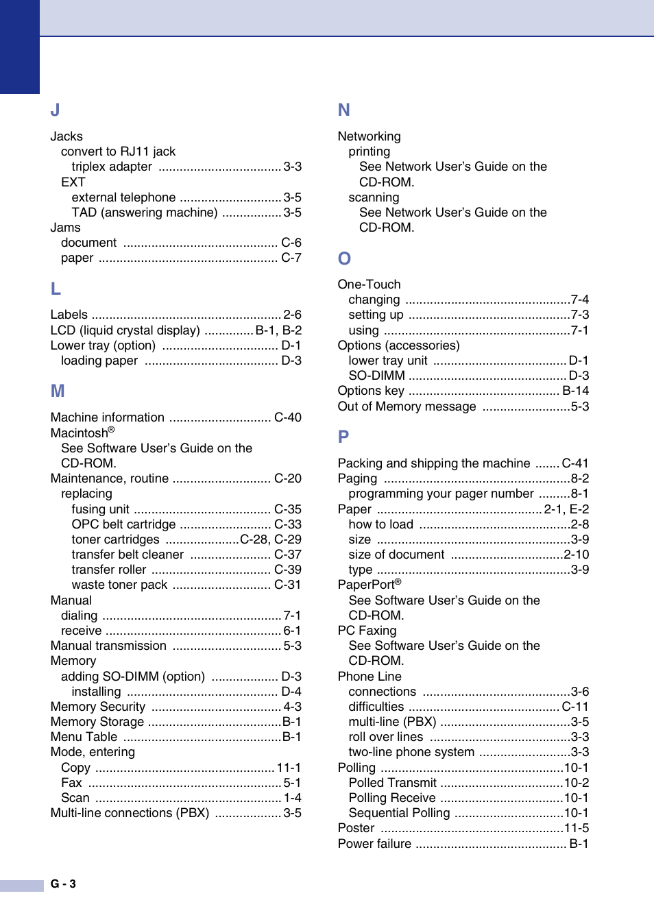 Brother MFC-9420CN User Manual | Page 189 / 195