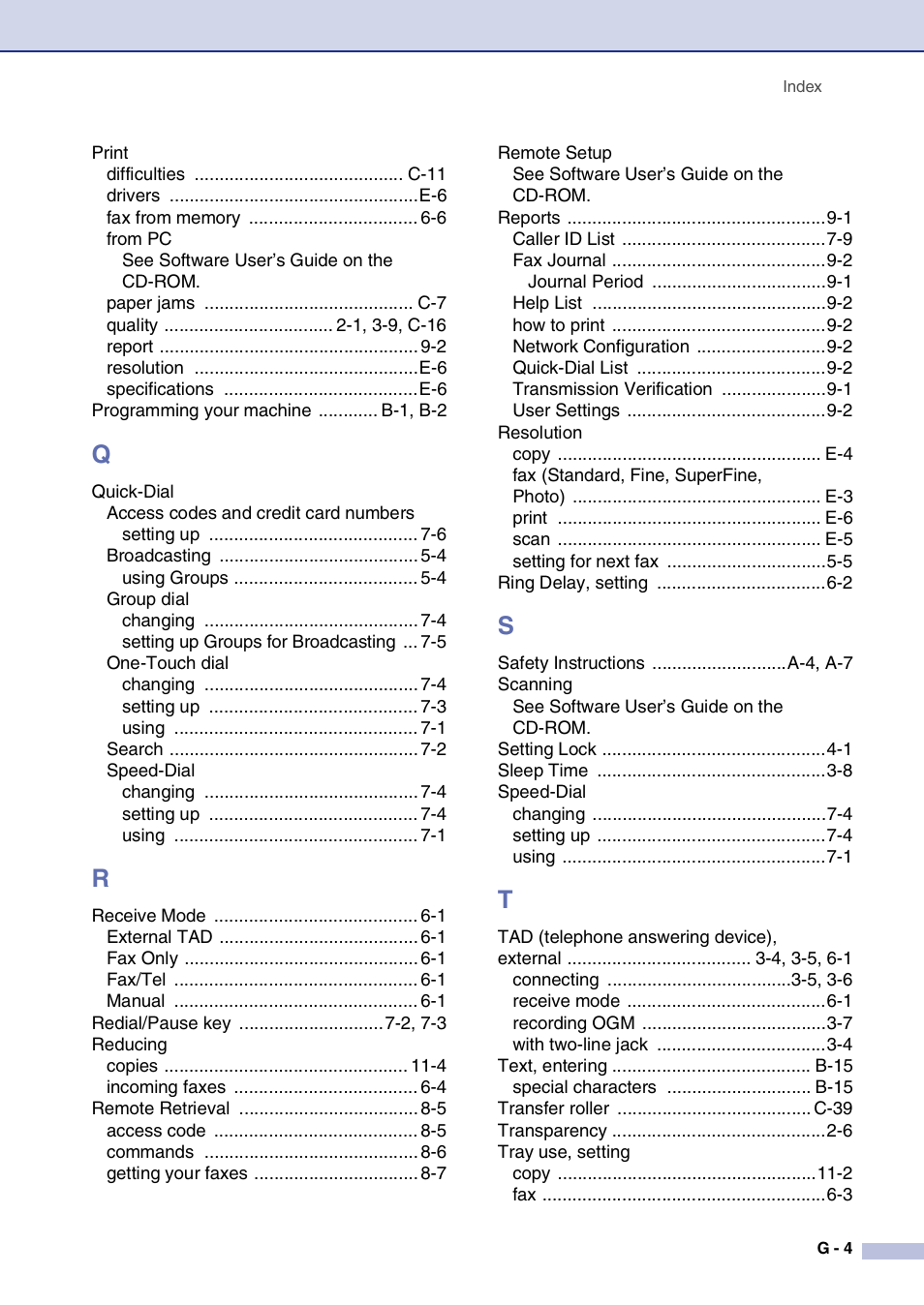 Brother MFC-9420CN User Manual | Page 190 / 195