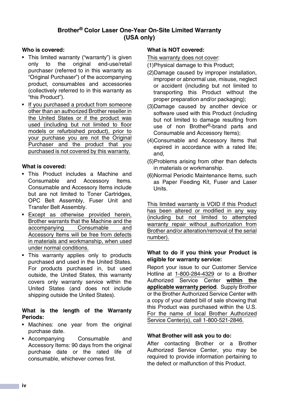 Brother MFC-9420CN User Manual | Page 6 / 195