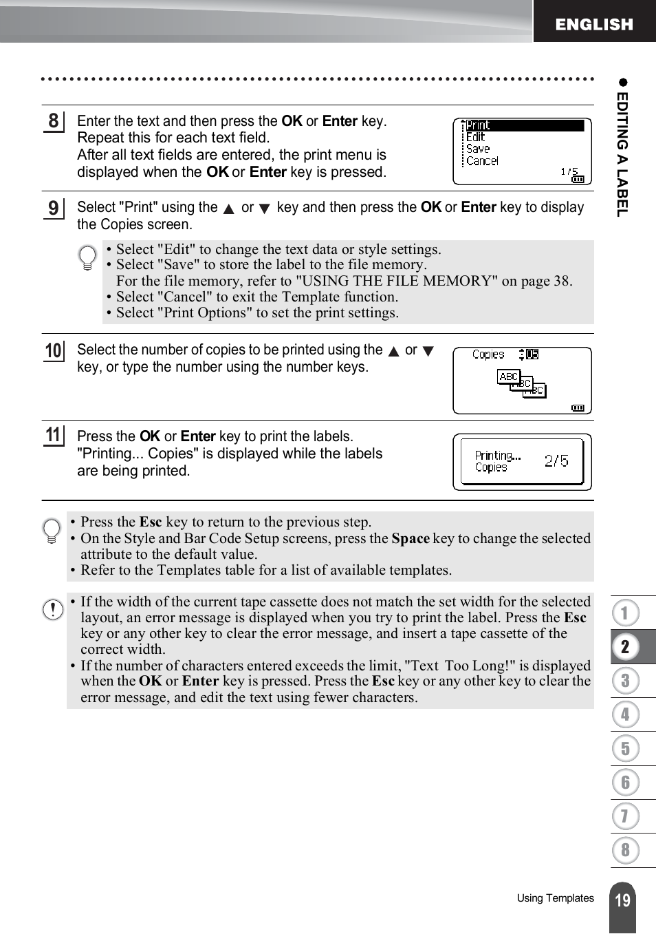 Brother PT-H500 User Manual | Page 20 / 62