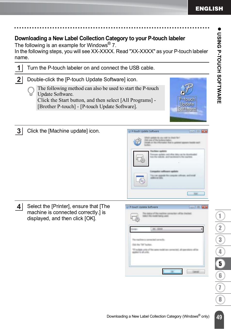 Brother PT-H500 User Manual | Page 50 / 62