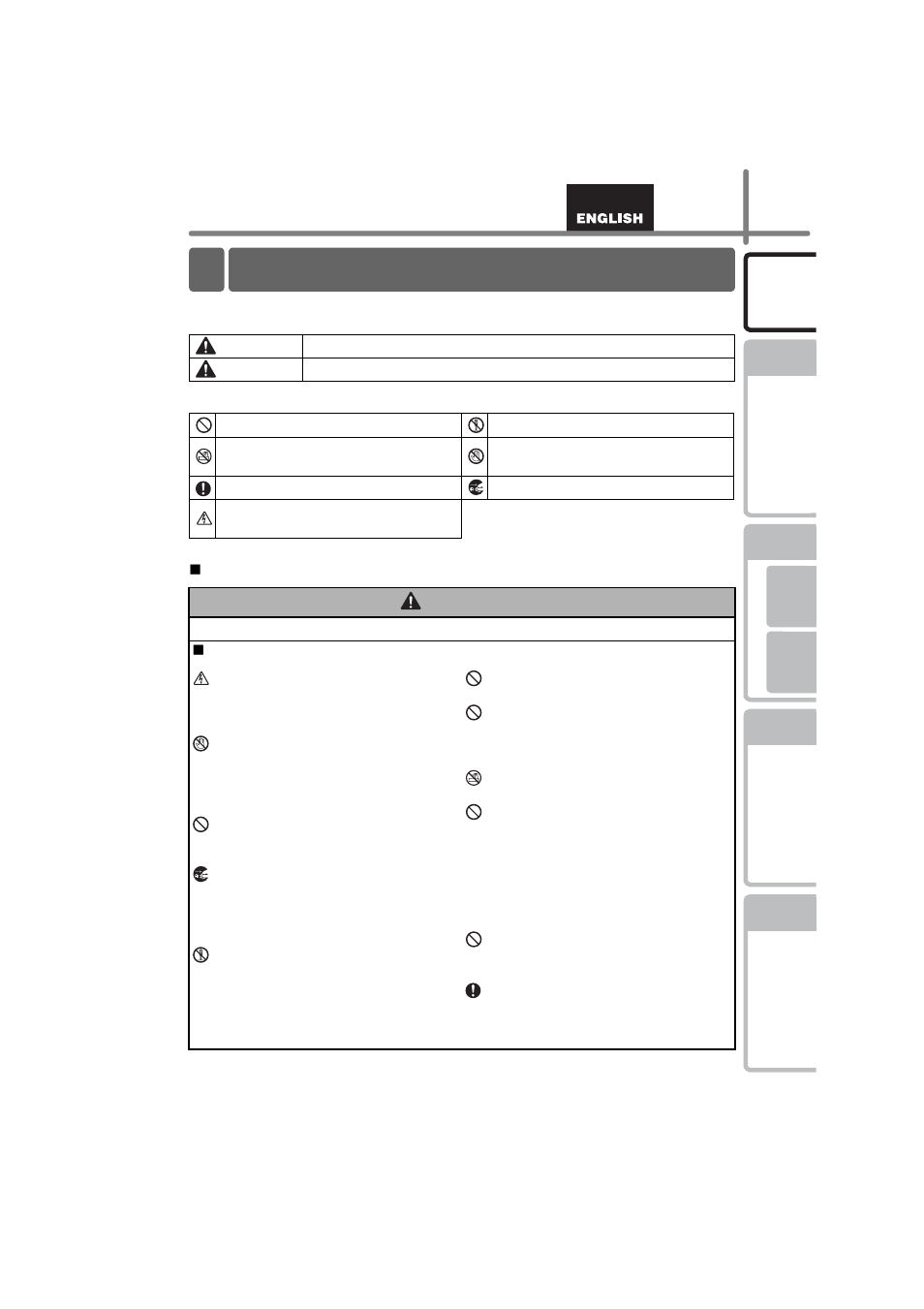 Safety precautions, Warning | Brother QL-580N User Manual | Page 9 / 100