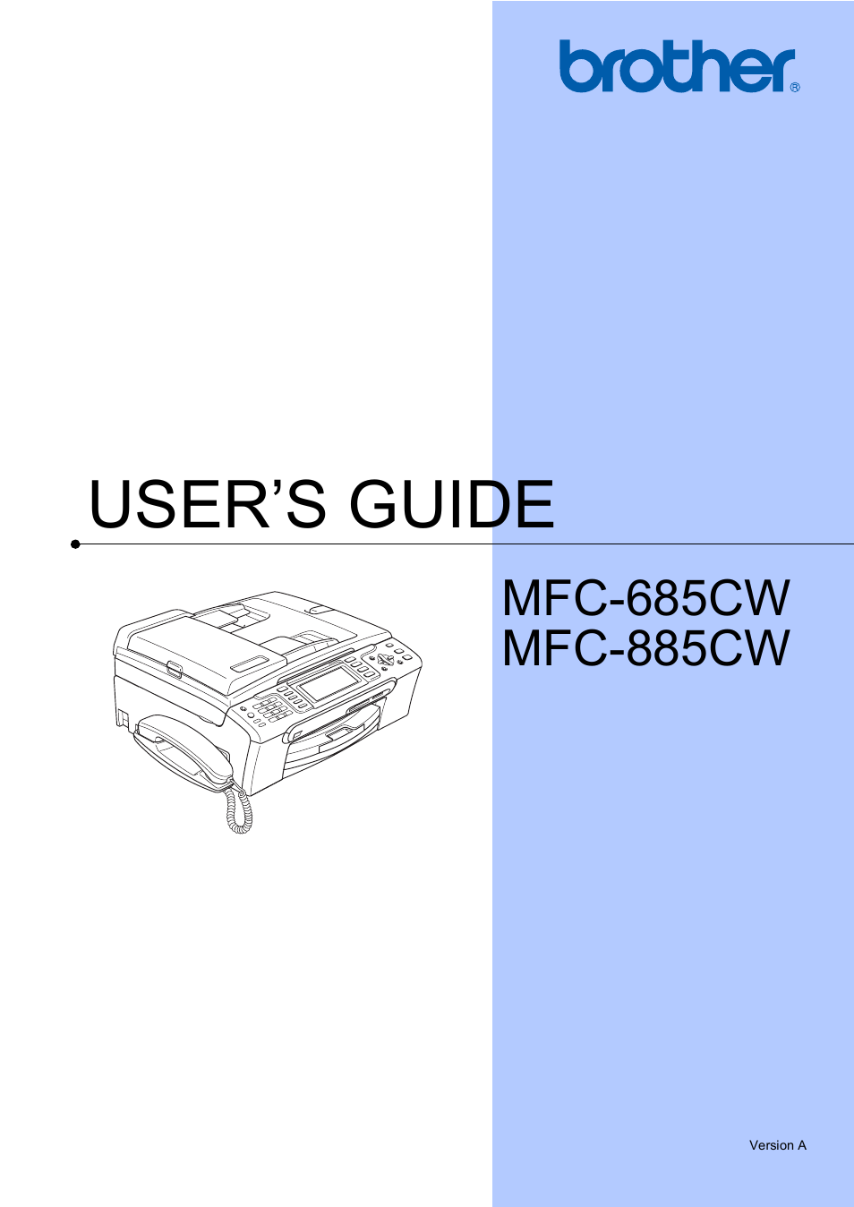 Brother MFC-885CW User Manual | 218 pages