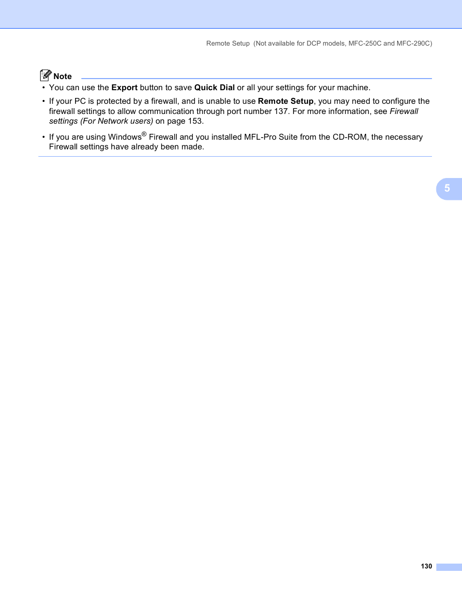 Brother MFC-5895CW User Manual | Page 138 / 269