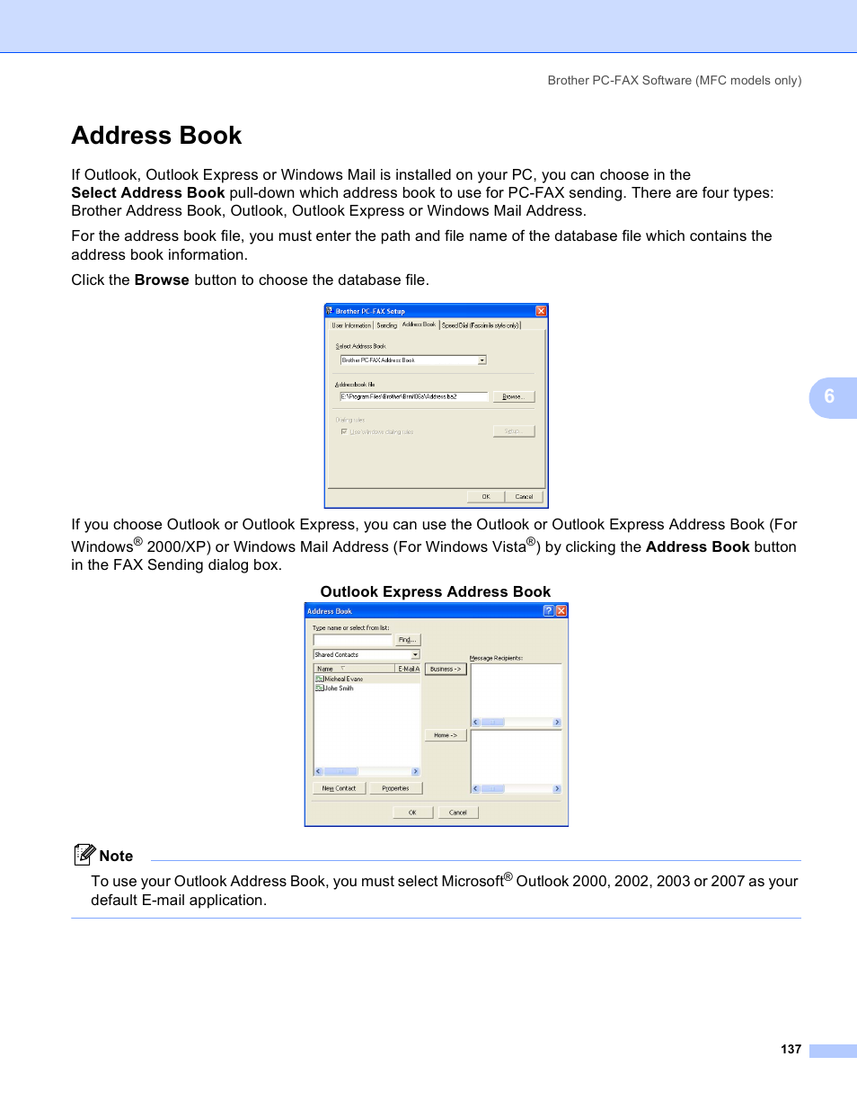 Address book | Brother MFC-5895CW User Manual | Page 145 / 269