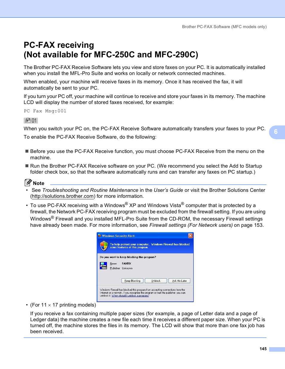 Brother MFC-5895CW User Manual | Page 153 / 269