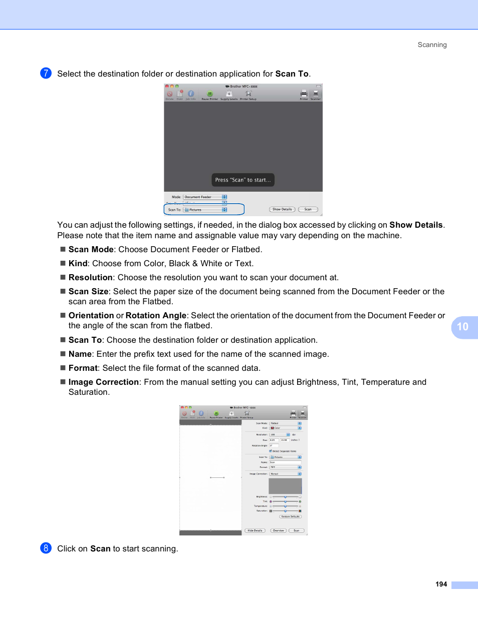 Brother MFC-5895CW User Manual | Page 202 / 269