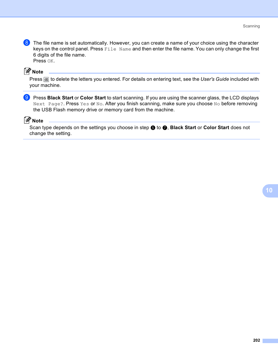 Brother MFC-5895CW User Manual | Page 210 / 269