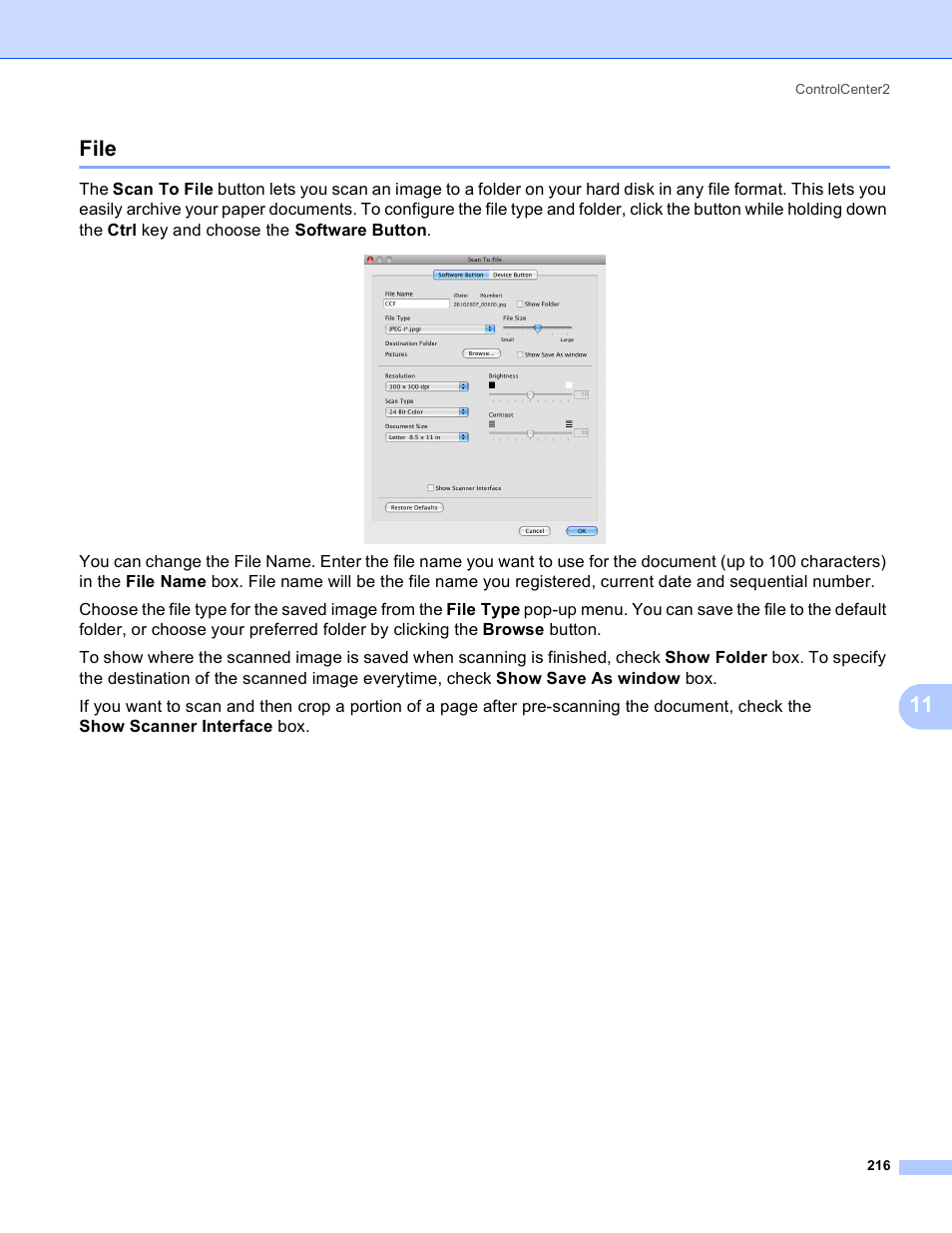 File, 11 file | Brother MFC-5895CW User Manual | Page 224 / 269