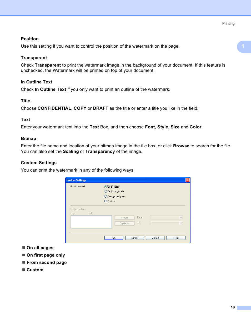 Brother MFC-5895CW User Manual | Page 26 / 269