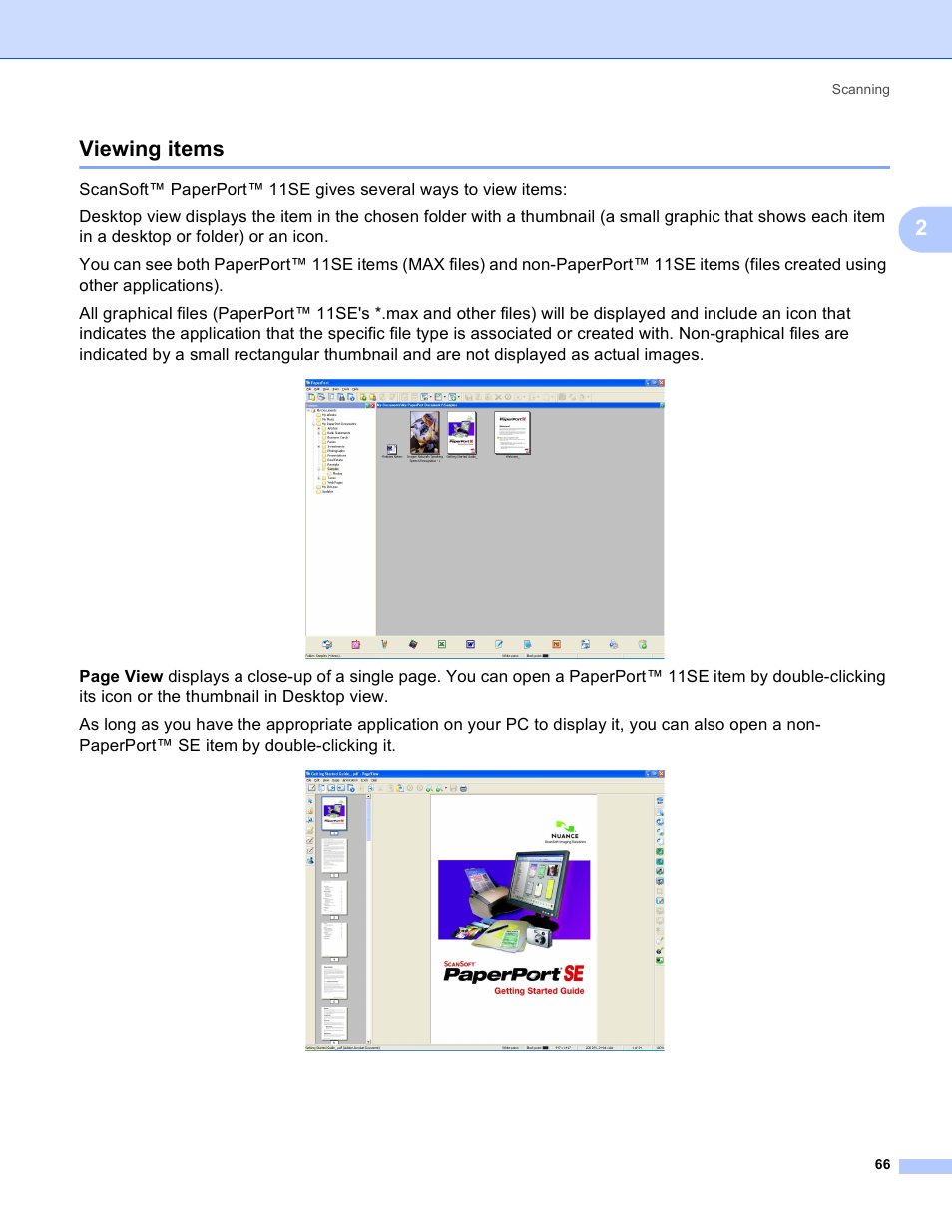 Viewing items, 2viewing items | Brother MFC-5895CW User Manual | Page 74 / 269