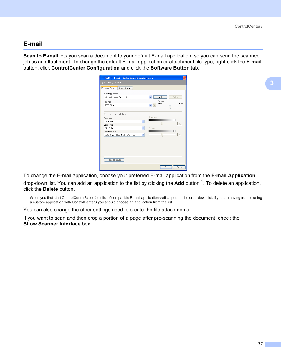 E-mail, 3e-mail | Brother MFC-5895CW User Manual | Page 85 / 269