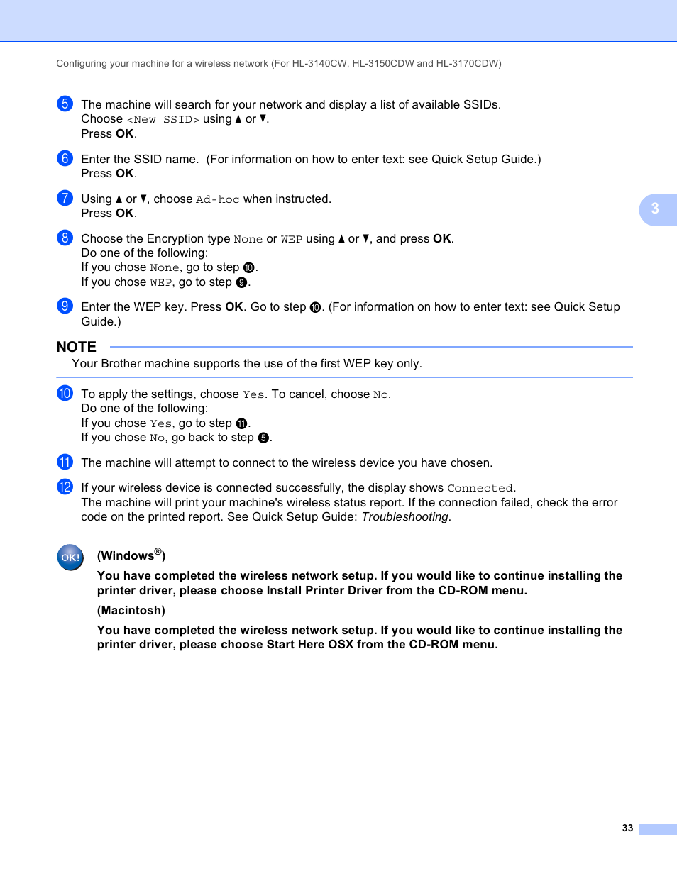 Brother HL-3140CW User Manual | Page 39 / 117